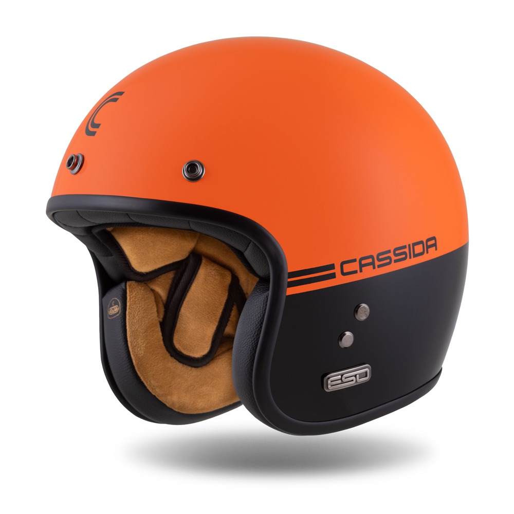 helmet Eso Super Hooligan, CASSIDA (black/pearl orange) 2025