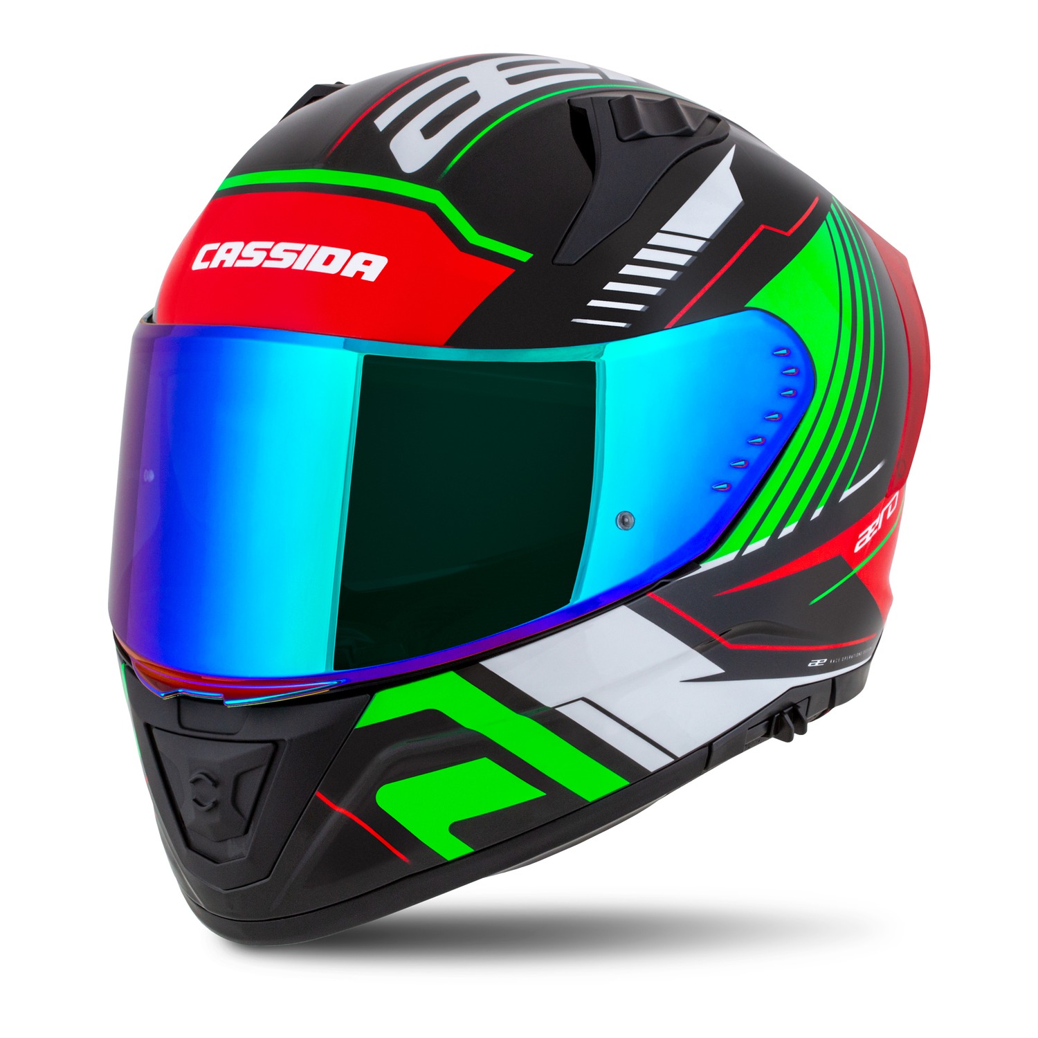 helmet Aero Drome, CASSIDA (black pearl/red/green/white) 2025
