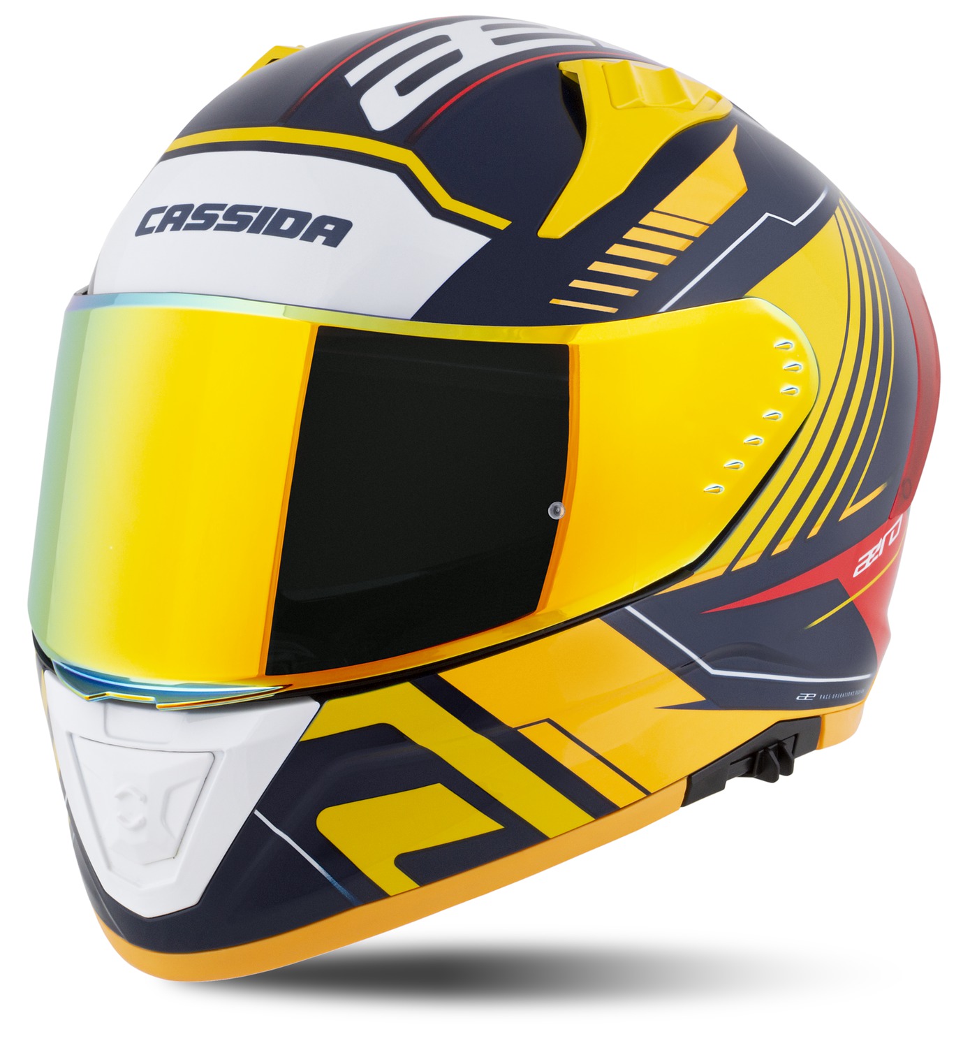 helmet Aero Drome, CASSIDA (blue/yellow fluo/orange/red/light blue/white) 2025