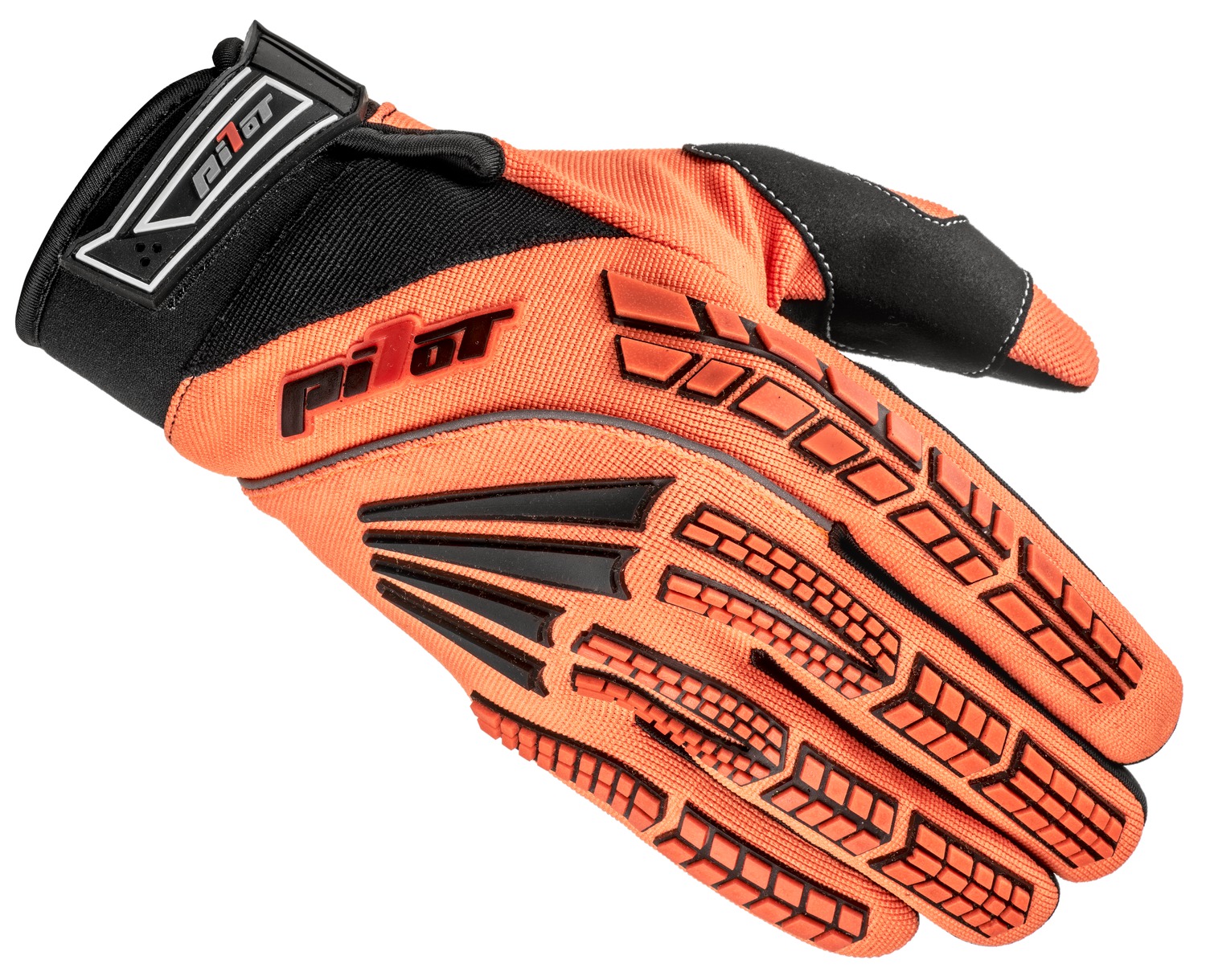 PIONEER gloves, PILOT, kids (orange fluo/black)