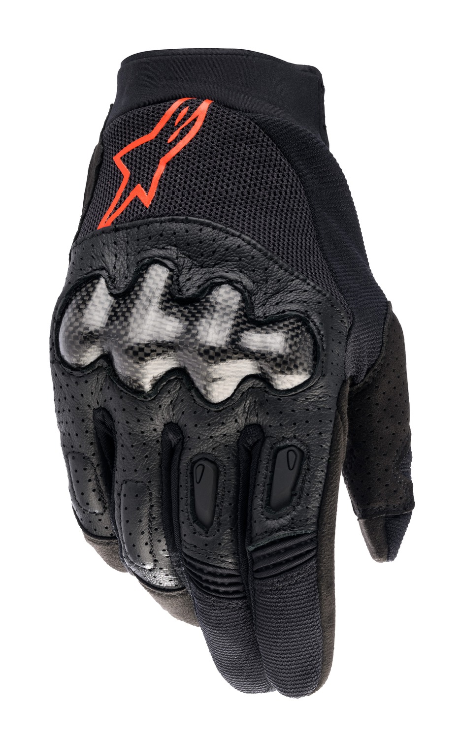gloves MEGAWATT 2, ALPINESTARS (black/red fluo) 2025