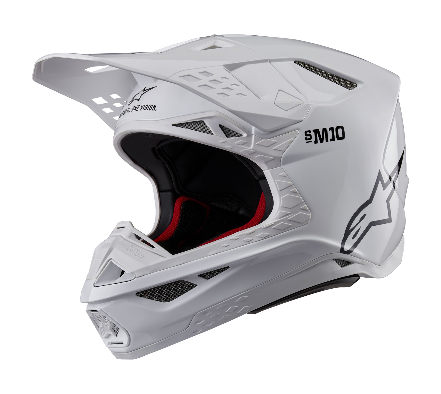 helmet SUPERTECH S-M10 SOLID, ALPINESTARS (white) 2025