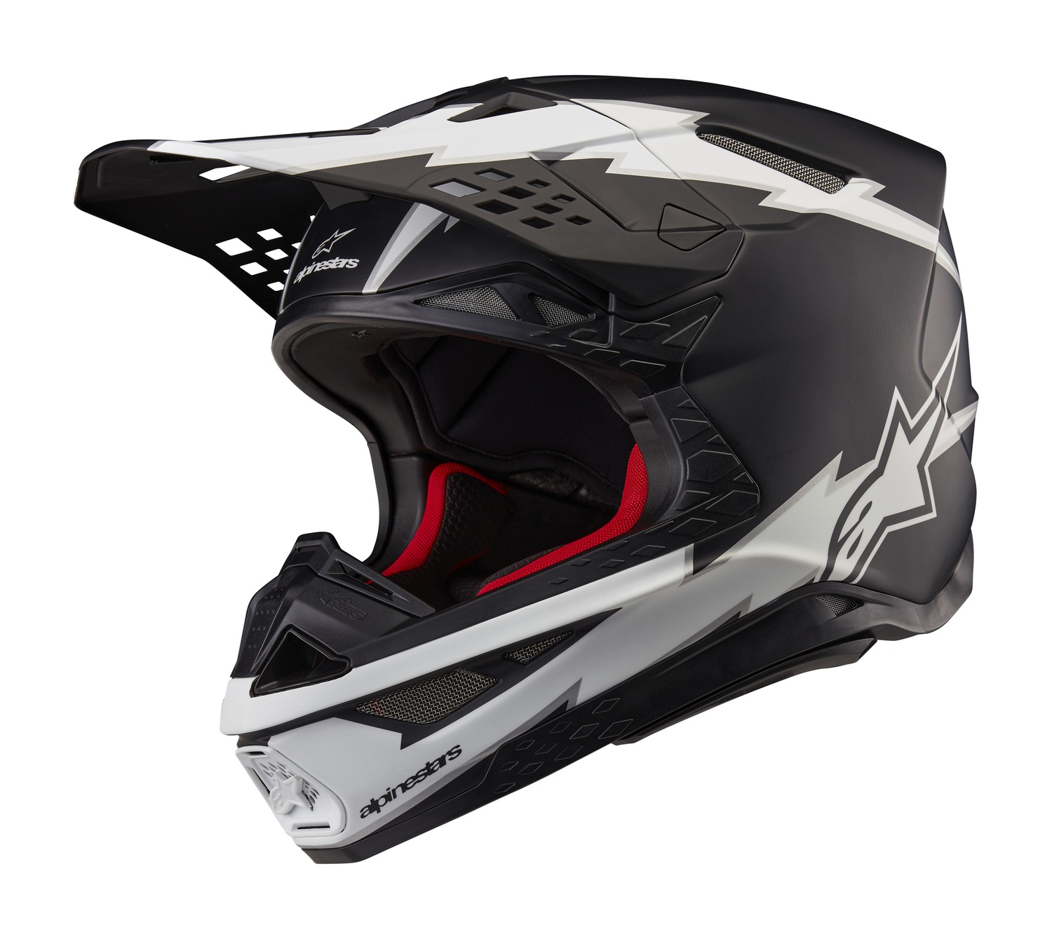 helmet SUPERTECH S-M10 AMPRESS, ALPINESTARS (black matt/white) 2025
