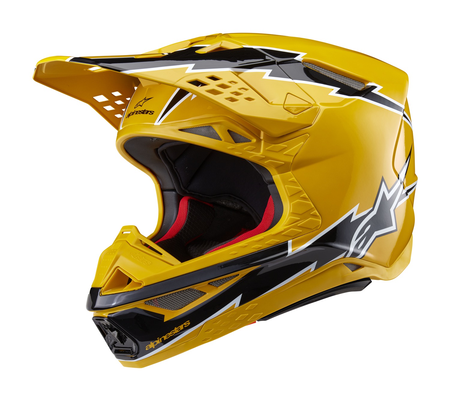helmet SUPERTECH S-M10 AMPRESS, ALPINESTARS (black/yellow) 2025