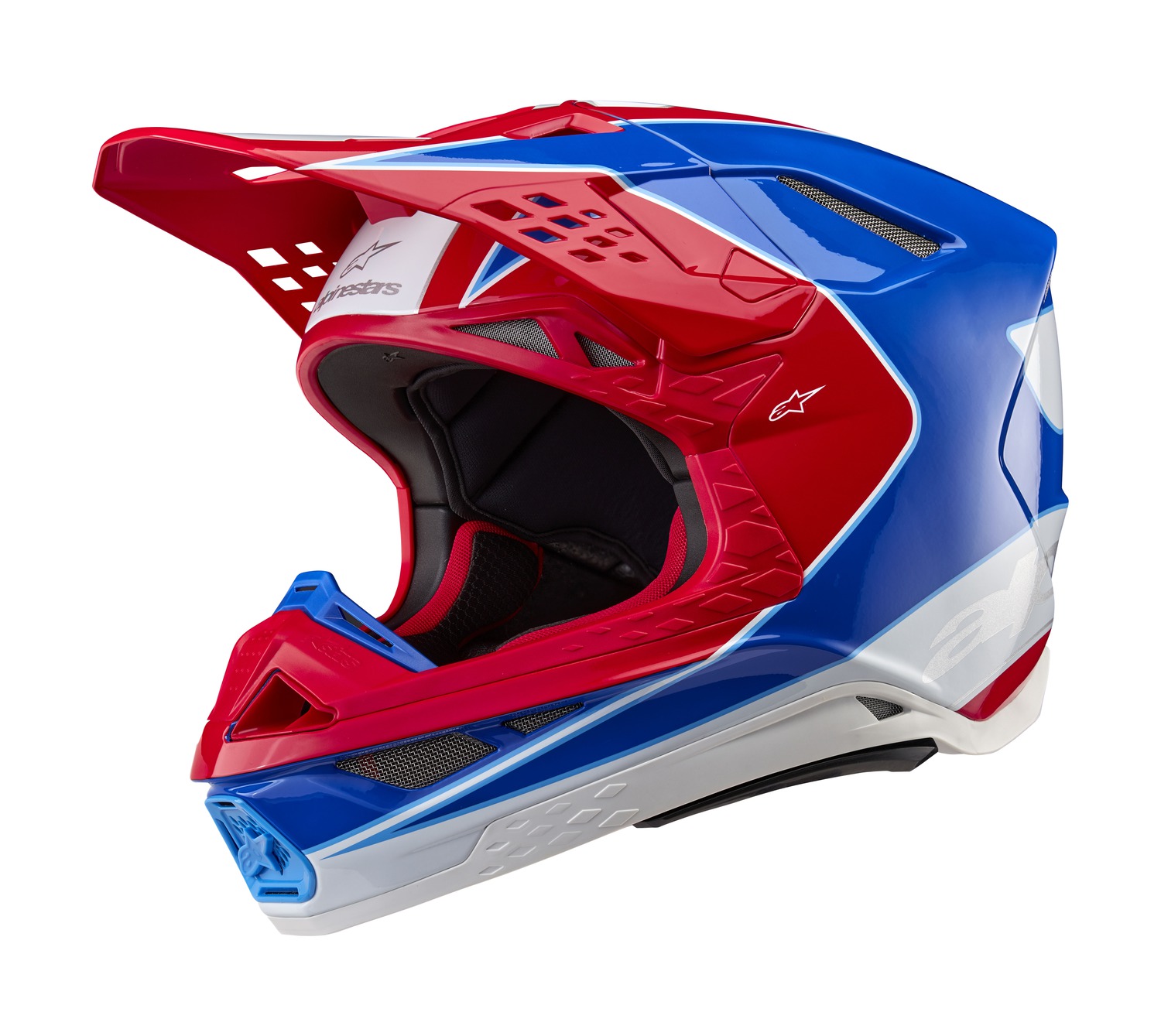 helmet SUPERTECH S-M10 AEON, ALPINESTARS (red fluo/blue) 2025