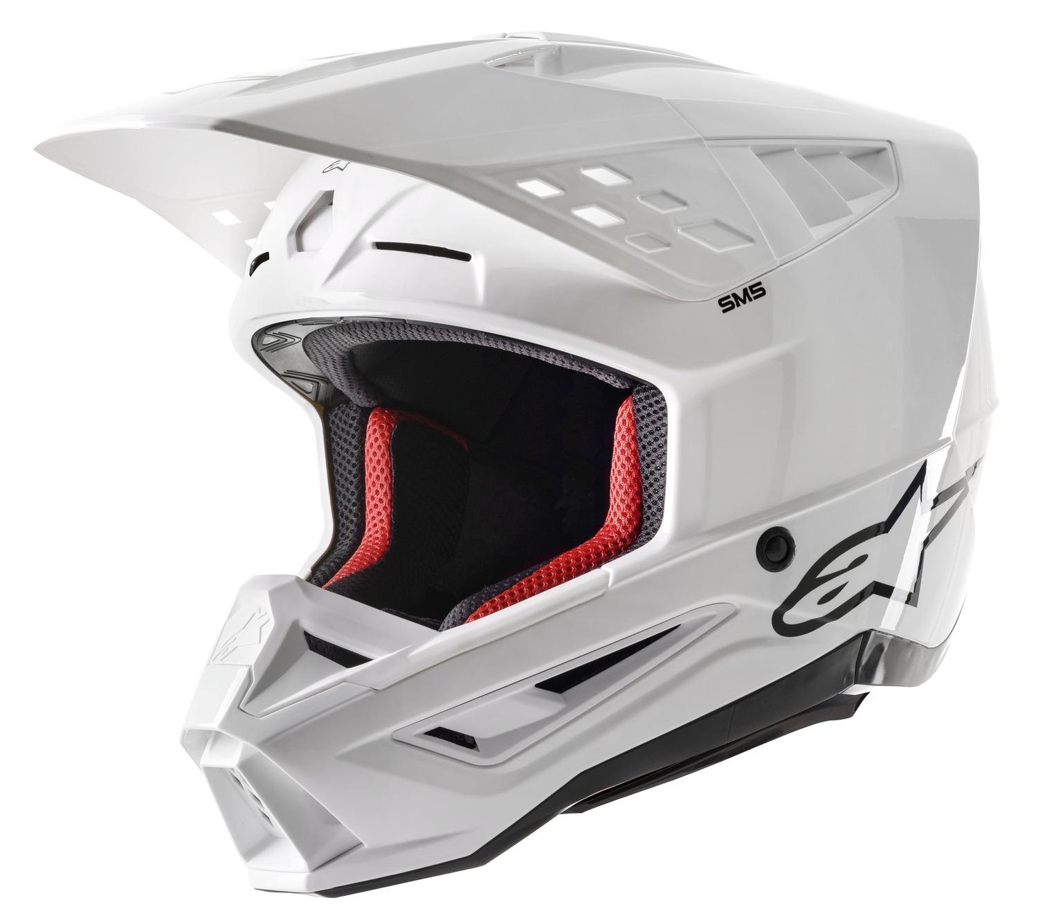 helmet S-M5 SOLID, ALPINESTARS (white) 2025
