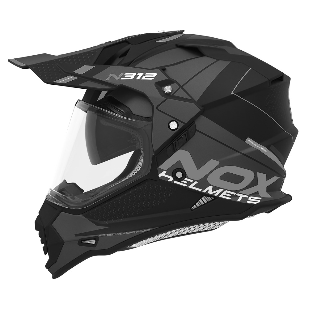 NOX HELMET TRAIL N312 DRONE TITANIUM MATT BLACK