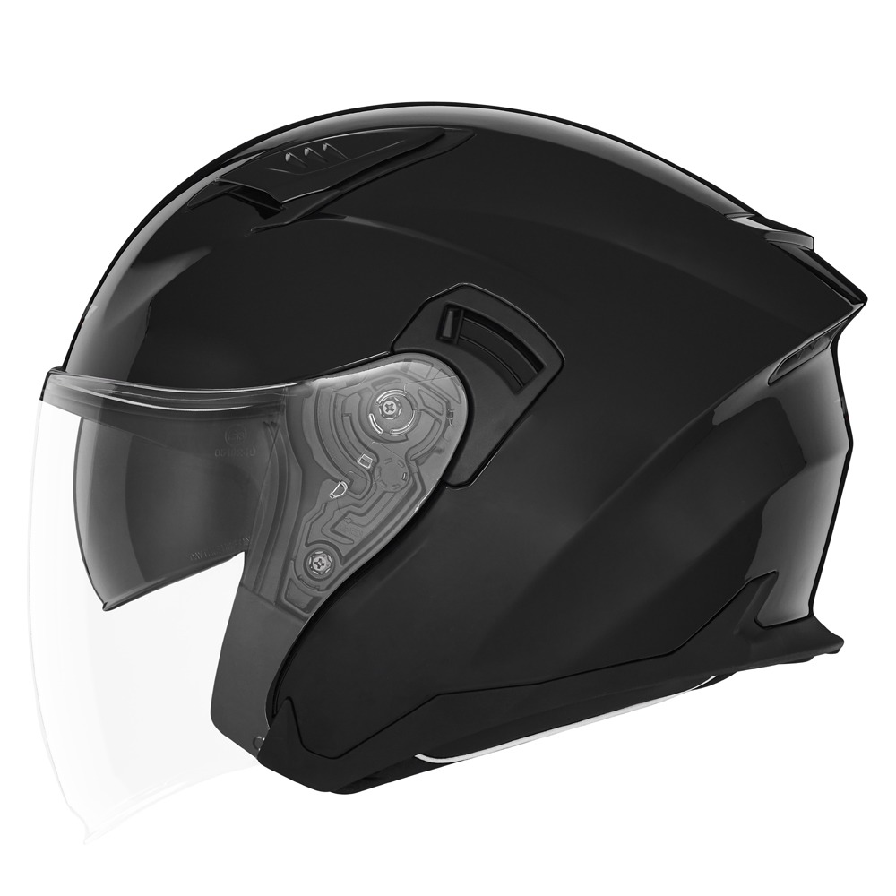 NOX HELMET JET N130  shiny black
