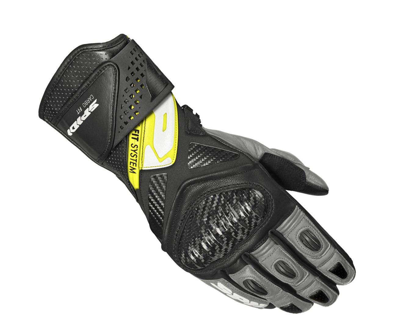 gloves CARBO FIT 2024, SPIDI (black/yellow fluo)