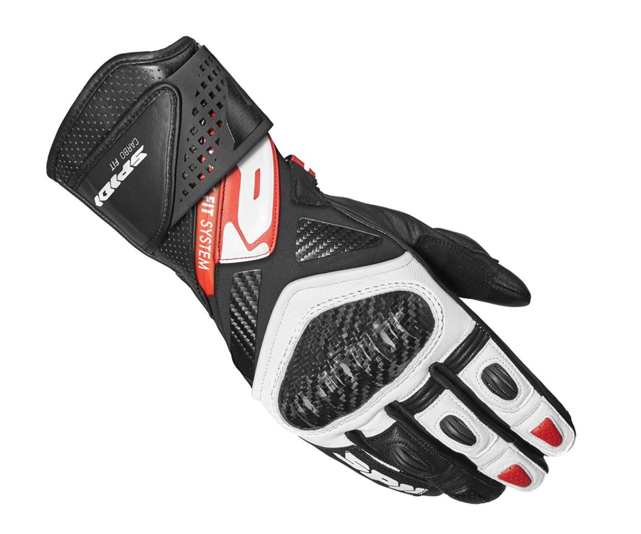 gloves CARBO FIT 2024, SPIDI (black/white/red)