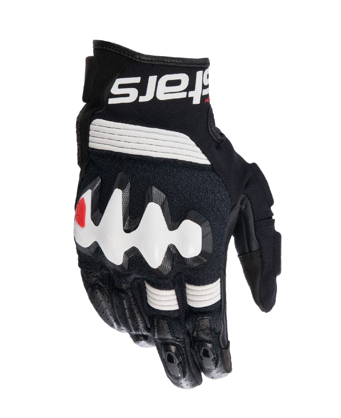 gloves HALO, ALPINESTARS (black/white) 2025