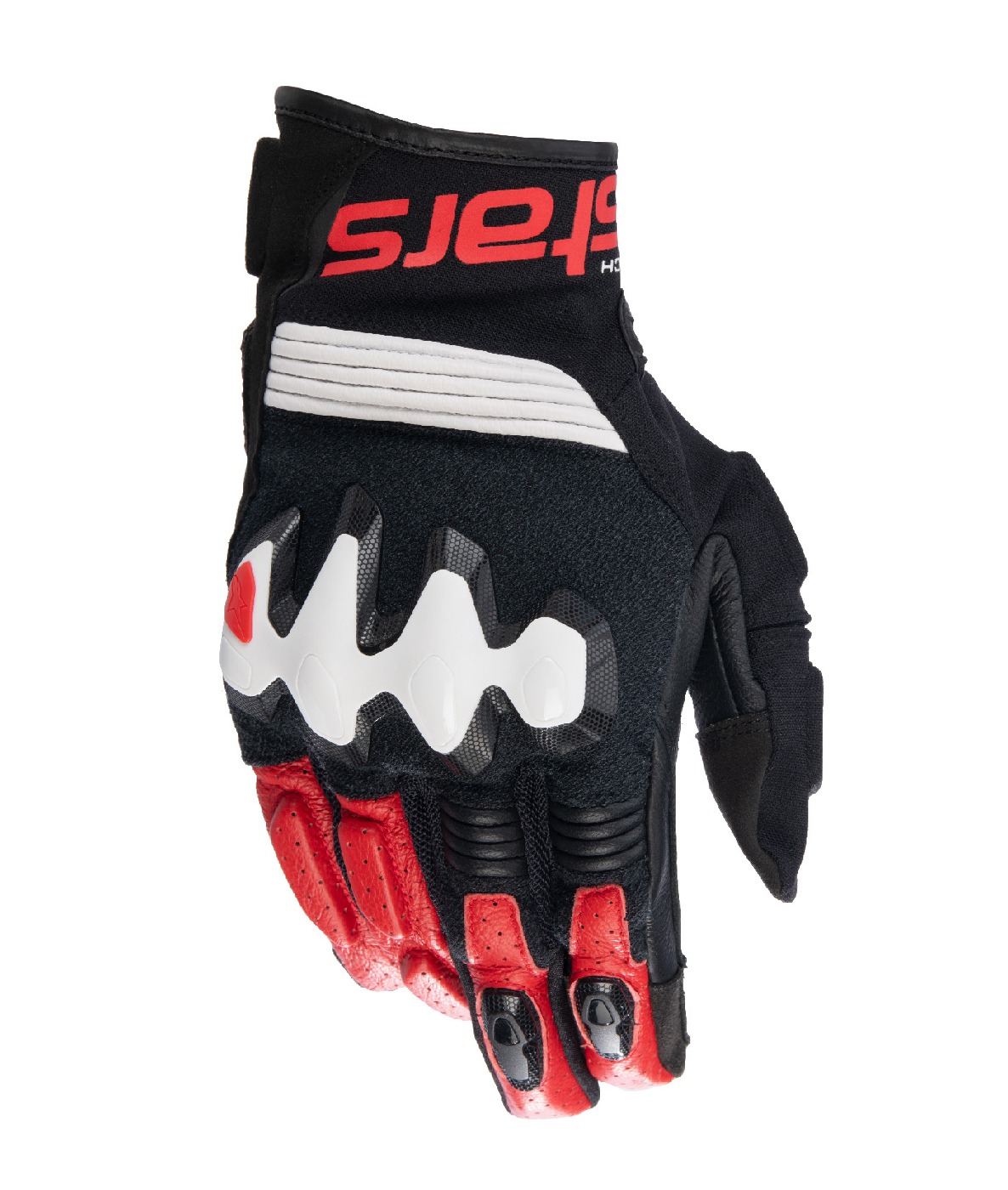 gloves HALO, ALPINESTARS (black/white/red) 2025