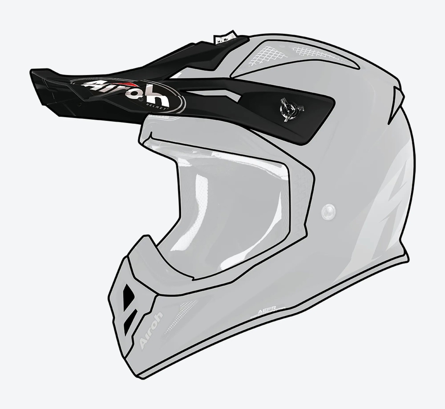 AVIATOR ACE 2 peak, AIROH (black matt)