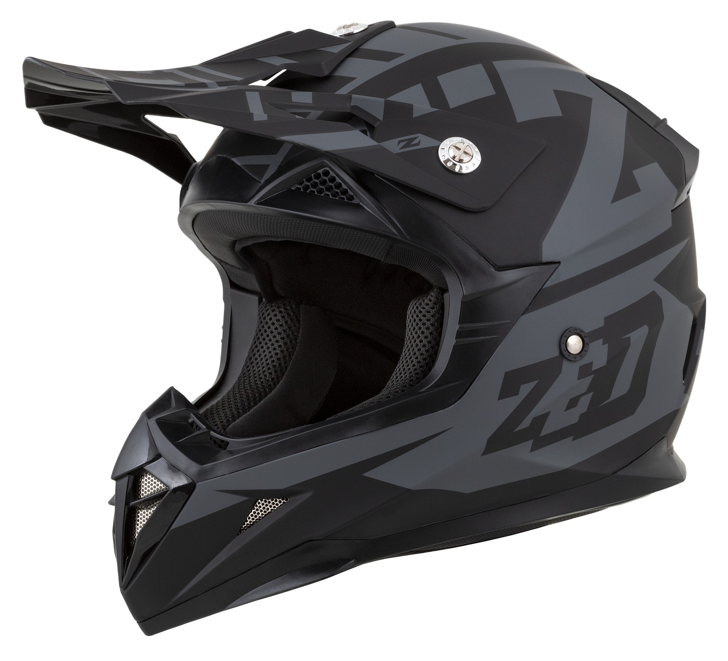 helmet X1.9D TARGA, ZED, kids (gray matt/black) 2025
