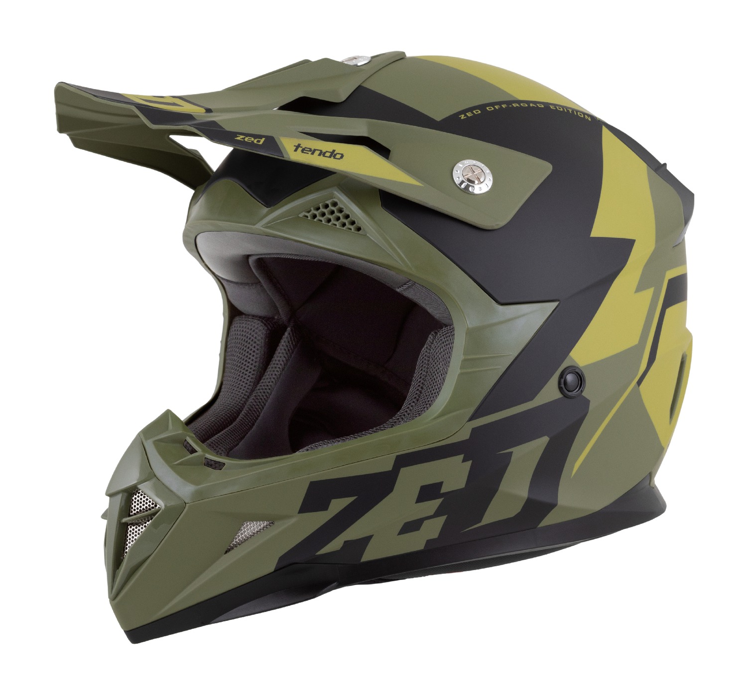 helmet X1.9D TENDO, ZED, kids (dark green/light green) 2025