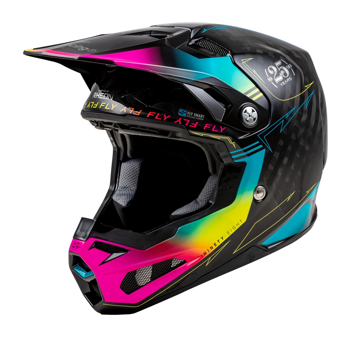 přilba FORMULA S, FLY RACING - USA (černá/modrá)