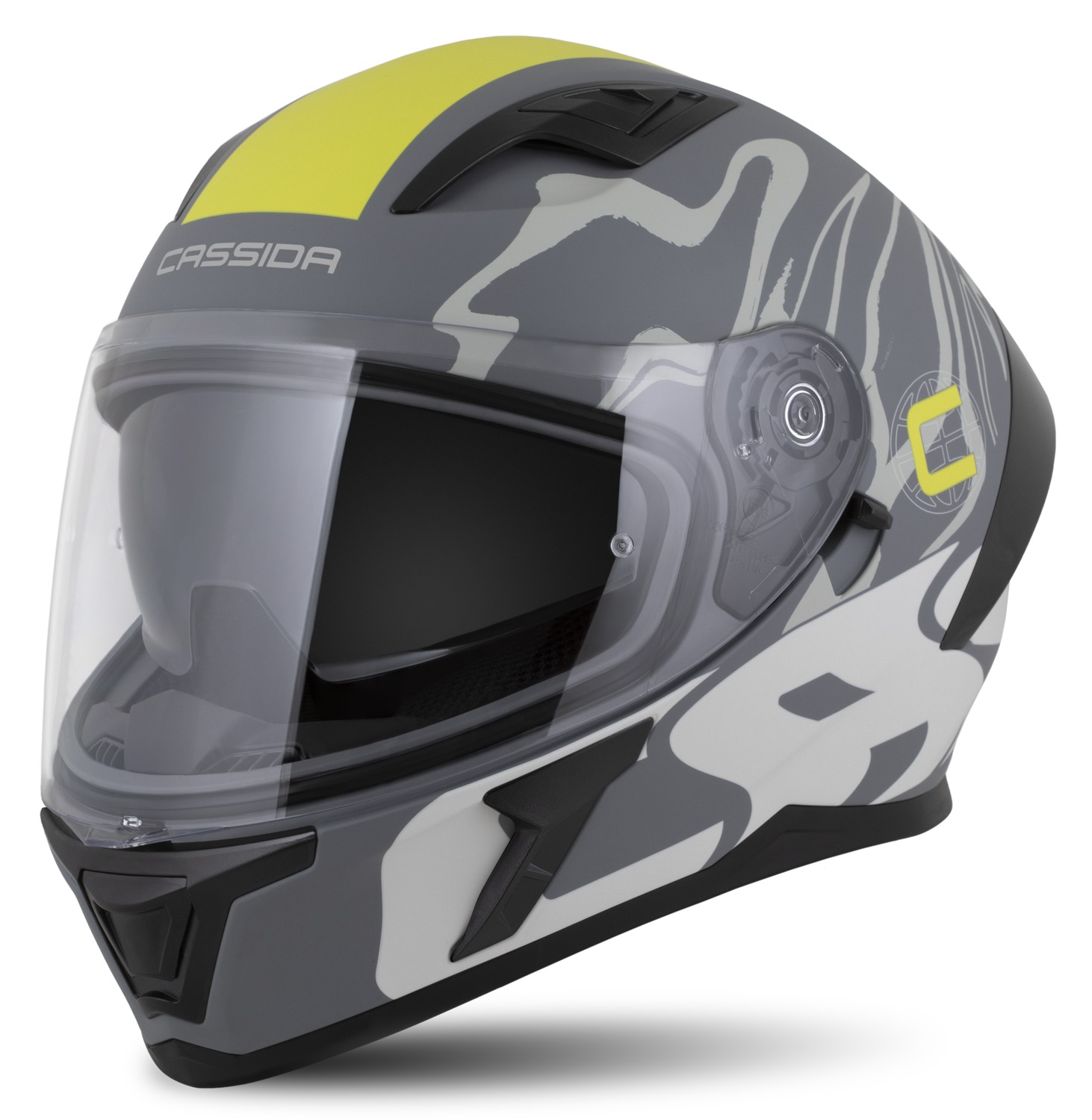 helmet Orbit Multivers, CASSIDA (gray matt/gray/yellow fluo/black) 2025
