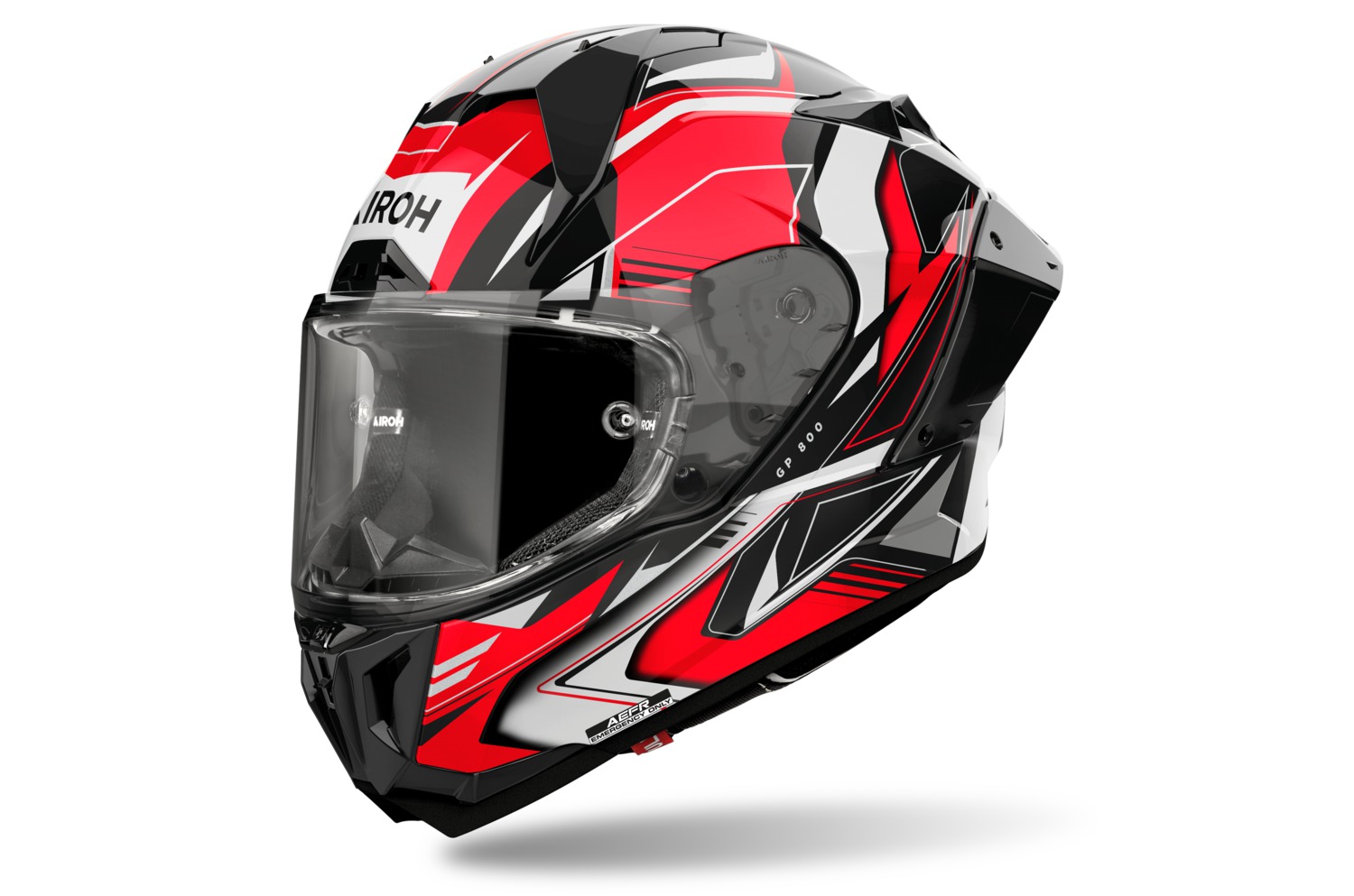 přilba GP800 Must, AIROH (červená lesklá) 2025