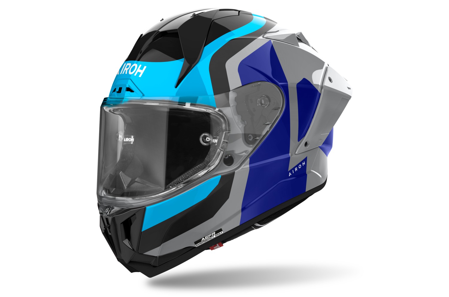 přilba GP800 Competition, AIROH (modrá lesklá) 2025