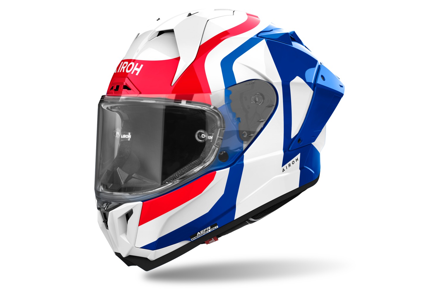 přilba GP800 Competition, AIROH (modrá/červená lesklá) 2025