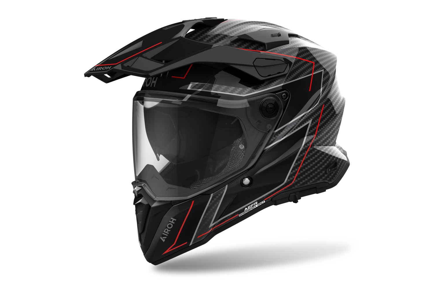 přilba COMMANDER 2 Carbon Stylish, AIROH (lesklá) 2025