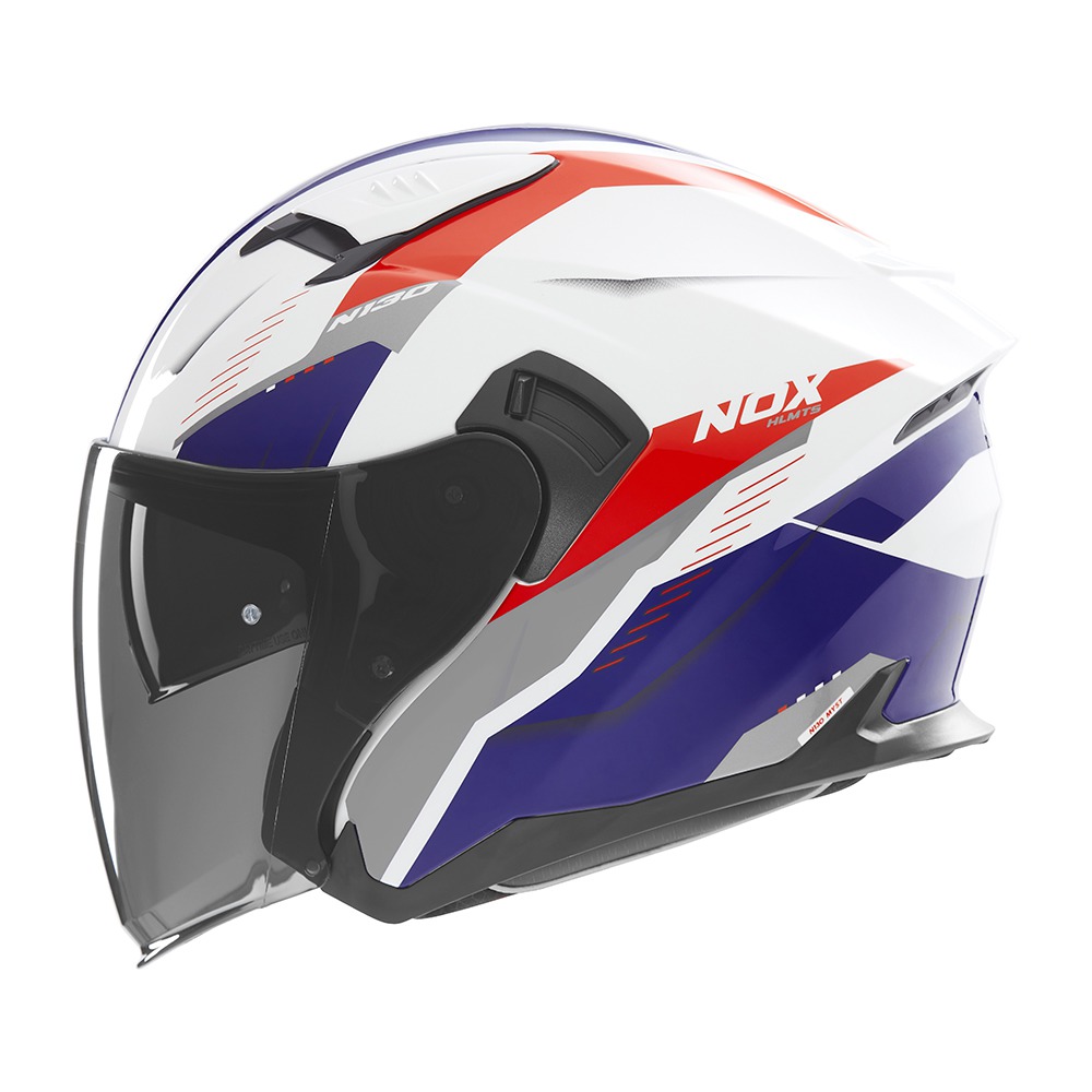 helmet N130 Myst, NOX (white,blue,red) 2025