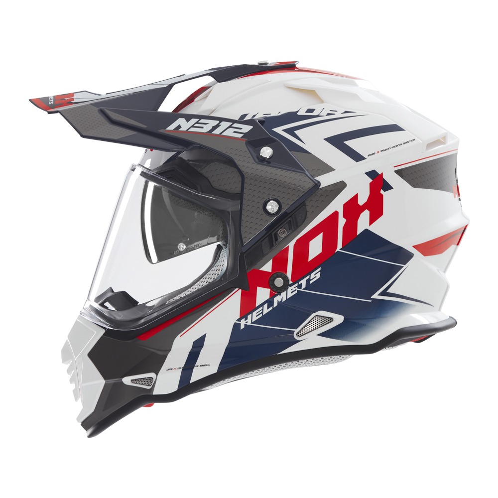 helmet N312 Vapor, NOX (white,black,blue) 2025