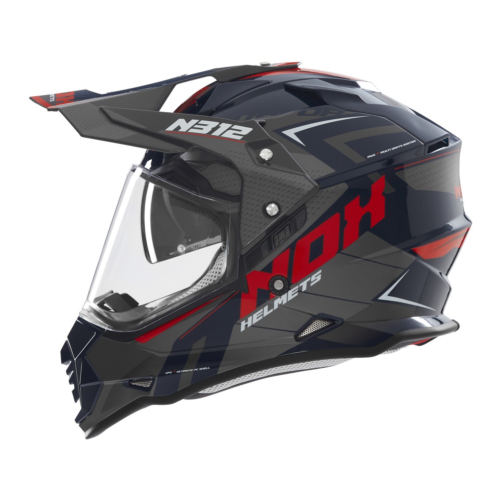 helmet N312 Vapor, NOX (black,blue,red) 2025