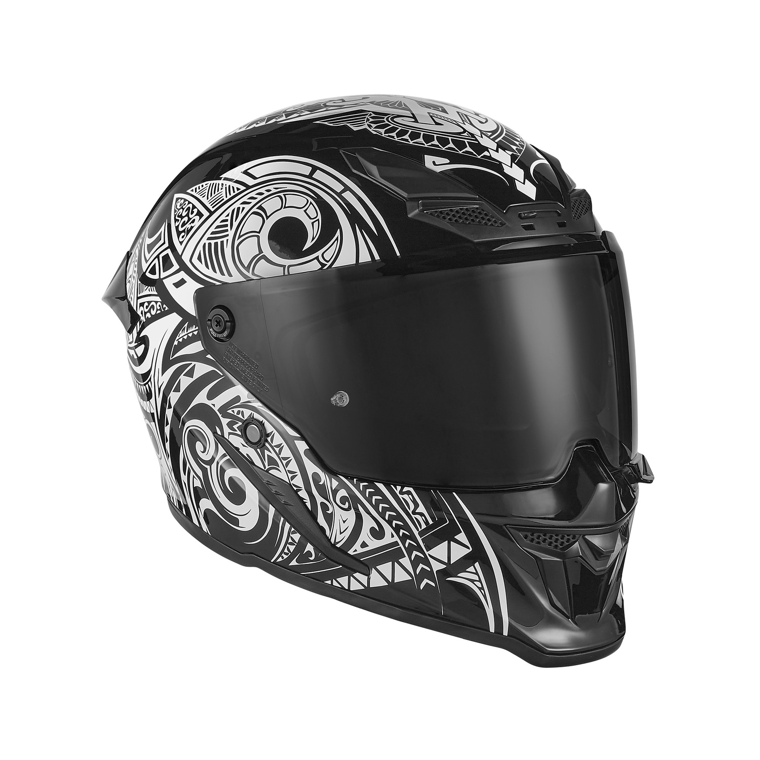 helmet GOLIATH MAORI, NOX EXKLUSIV (black matt, white) 2025