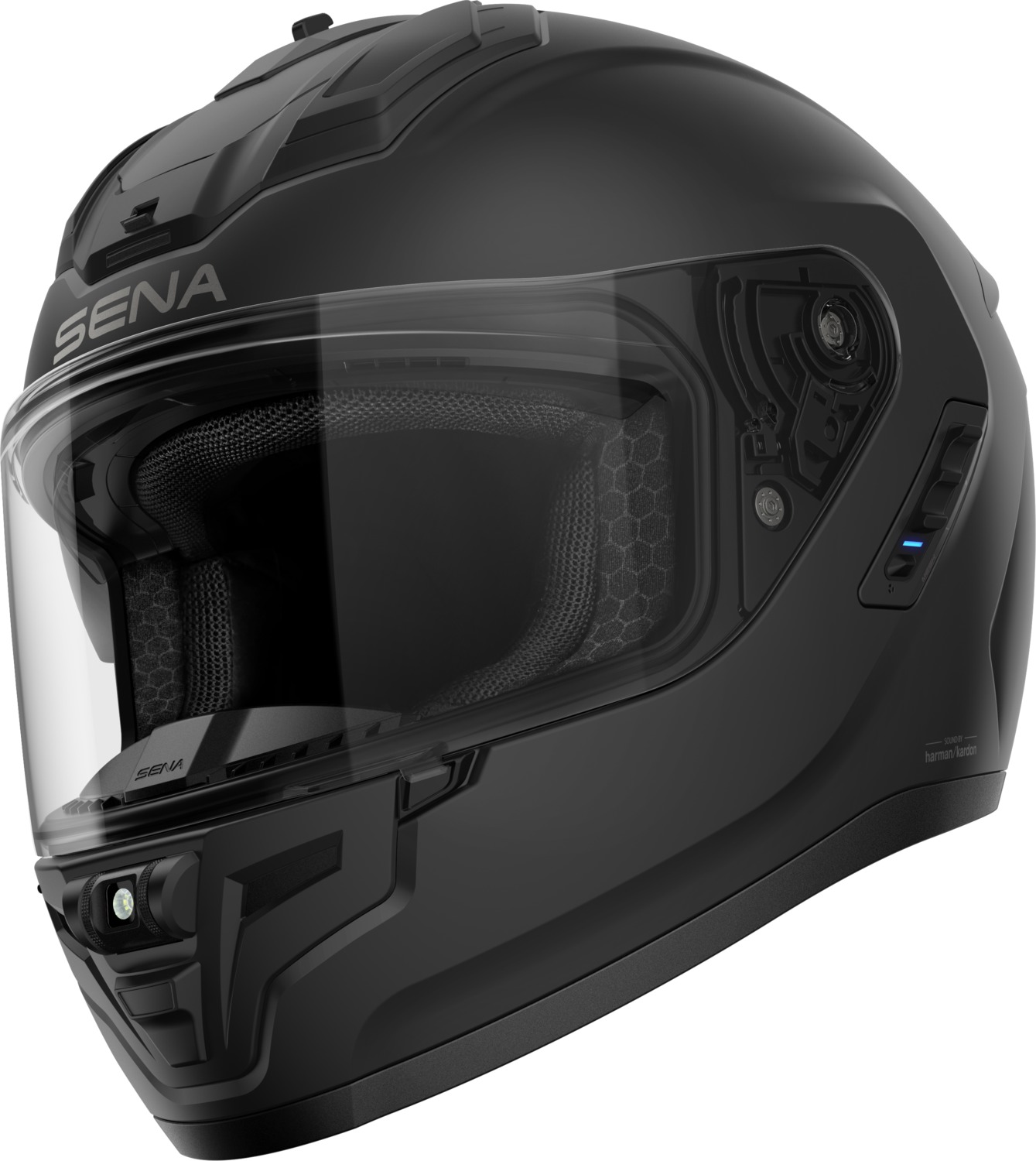 PHANTOM, Bluetooth Helmet, Integral, Glossy Black, ECE 22.06