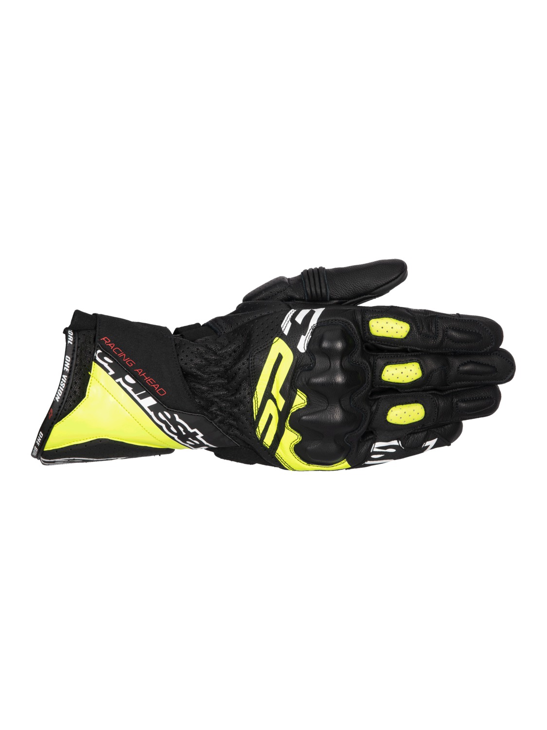 gloves SP-3, ALPINESTARS (black/yellow fluo/white) 2025